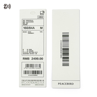 Étiquette RFID UHF pour vêtements 860~960 MHz EPC Gen2 pour la gestion des stocks de vêtements en détail