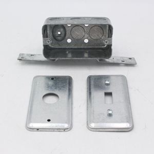 กล่องยูทิลิตี้ที่มีประโยชน์ UL <span class=keywords><strong>2x4</strong></span> IP65 ป้องกันกล่องแยกเหล็กชุบสังกะสีรูปร่างสี่เหลี่ยมผืนผ้า UL ได้รับการรับรอง 58361-VB-1/2 - Product Image 4