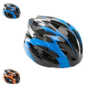 Casque de vélo bleu et noir à rayures, en PC et EPS, respirant, avec fermeture à cliquet, unisexe, pour adultes, protection de la tête pour le cyclisme - Product Image 2