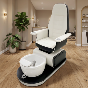 Sillón de Pedicura Eléctrico Reclinable de Lujo con Bañera de Acrílico para Salón de Uñas - Product Image 1