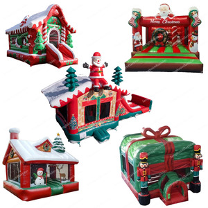 Maison gonflable de rebond d'équipement de location de partie de PVC avec le château sautant de Noël d'homme de pain d'épice combiné de toboggan d'eau pour des enfants - Product Image 3
