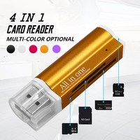 Lecteur de carte USB 2.0 externe All One pour TF/SD MS/M2 Memory Stick pour drone Action Camera Dash Cam Vente en gros