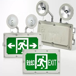 Fábrica de luces de emergencia 2x3W Salida DE EMERGENCIA Led recargable Personalizar con dos tiempos redondos 2 horas de luz de aluminio Ip65 - Product Image 4