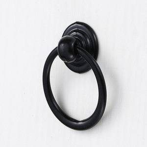 Furniture Handle Ring Zinc Alloy Single Hole Drawer Pull Minimalist Design - Product Image 3