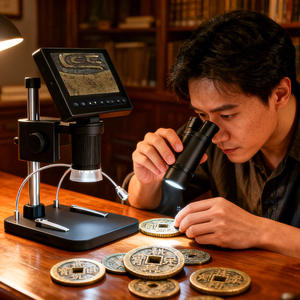 4.5インチHDデジタル電子顕微鏡回路基板修理500倍電子拡大鏡ハンドヘルド顕微鏡V16 - Product Image 3