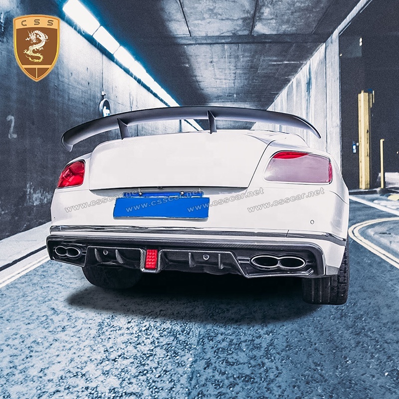 Mon Style Aileron Arrière En Fiber De Carbone Aile Pour Plié Continental Gt Kits De Carrosserie Spoiler