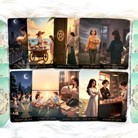 Vente en gros de cartes de tarot originales Liminal Journey, jeu de 78 cartes, 350 g, 2,75 x 4,72 pouces, écologiques, durables, portables, OEM personnalisé