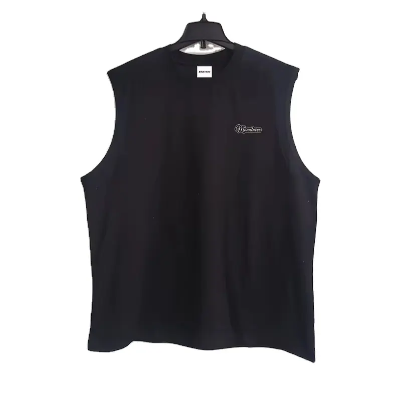 MOUNTNEVE custom logo wholesale cotton tank tops sleeveless fitness gym top oem singlet muscle shirt workout mens vest for men