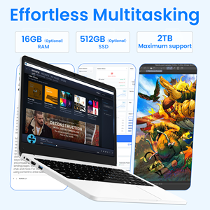 โน้ตบุ๊คธุรกิจใหม่ขนาด 14.1 นิ้ว Intel N95 ระบบปฏิบัติการ Windows 11 Quad-Core แรม 8GB SSD 1TB หน้าจอ IPS ภาษาอังกฤษ กราฟิก UHD ประสิทธิภาพสูง WiFi - Product Image 3