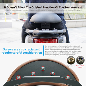 Precio al por mayor, piezas de reacondicionamiento de motocicleta, respaldo de asiento Xilla para Yamaha Bws Zuma - Product Image 5