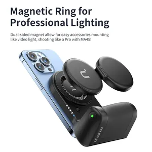 <span class=keywords><strong>Ulanzi</strong></span> ที่จับพลังงานไร้สายแบบแม่เหล็กใน Ma45, ที่จับพลังงานขนาดเล็กสำหรับ iPhone 16 15 14 13 PRO MAX การถ่ายภาพในแนวตั้งและแนวนอน - Product Image 6