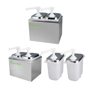 Station de distribution de sauce en acier inoxydable pour restaurant, équipement de cuisine commerciale, facile à nettoyer, capacité de 1L à 5L - Product Image 3