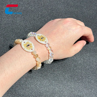 Bracelet NFC programmable style mode avec perles, 13,56 MHz, URL encodée, pour versets bibliques quotidiens