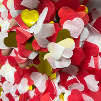 Confettis en papier biodégradable personnalisés en vrac de 1 kg, en forme de cercle, de cœur et d'étoile, pour mariage, anniversaire, fête, baby shower, Saint-Valentin, mariée