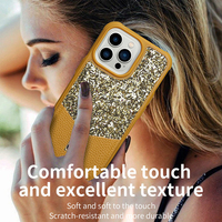 Coque de téléphone en cuir pailleté de marque à la mode pour iPhone 11 12 13 14 Pro Max Mini Xs Xr SE 7 8 Plus coque de Protection Anti-chute