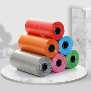 Sacs à déjections canines économiques, sacs à déchets pour animaux de compagnie, couleurs unies, rouleaux de sacs en plastique pour déjections canines - Product Image 5
