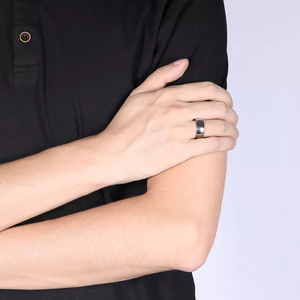 Bague de mariage classique en titane en forme de <span class=keywords><strong>d</strong></span>ôme, polie miroir, de 3 mm à 10 mm, pour hommes et femmes, vente en gros - Product Image 6