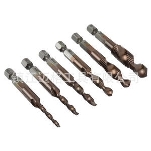 Hss Co Metric Chip Free Machine Taps M3x0.5 To M8x1.25 1/4 Hex Shank Integrated Drill And Tap For Steel - Product Image 4