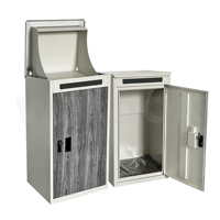 Boîte aux lettres autoportante en acier galvanisé, antivol, étanche, durable, avec revêtement en poudre, grande capacité pour colis et lettres