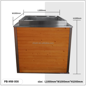 Prix bon marché d'usine jardinières d'extérieur en acier et en <span class=keywords><strong>bois</strong></span> jardin et usage domestique jardinière avec pot de fleur et roues - Product Image 3