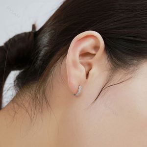 Dylam Daily Wear Jewelry 18K Gold Plated <b>Huggie</b> Half Minimalist Hoop Earrings Hypoallergenic Tiny 925 <b>Sterling</b> <b>Silver</b> Earrings - Product Image 5