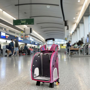 Multi-fungsi Portable Pet pembawa tas & ransel untuk burung kucing anjing dengan roda yang dapat dilepas kereta bayi - Product Image 3