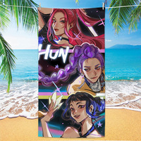 ChamXue Beach Towel Hot Sale Special Supply Skpop Witch Hunter Design Summer Beach Bath Towel Ultrafine Fiber Printed Soft Plush