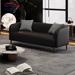Sofás de Cuero Personalizables de Lujo con Diseño de Nubes para Alquiler, Recepción, Dormitorio Doble/Triple, Sala de Estar, para Apartamentos - Product Image 6