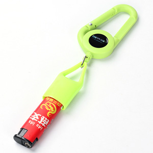 Correa de soporte de encendedor de plástico máximo de 70cm para encendedor <span class=keywords><strong>BIC</strong></span>, contenedor de encendedor con logotipo personalizado de varios colores con gancho a presión para fumar - Product Image 4