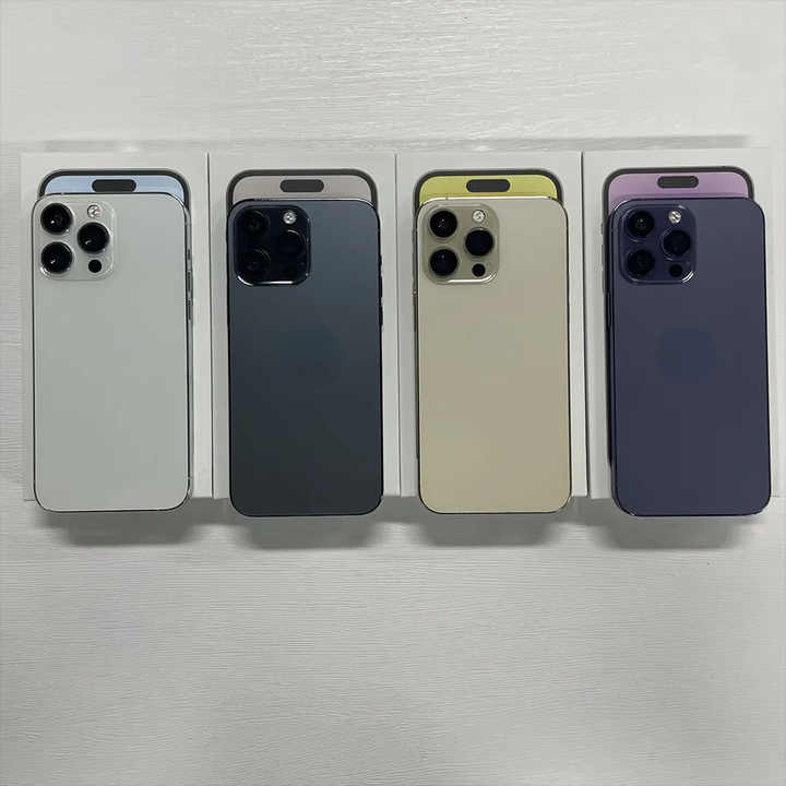 Hot Selling Unlocked Refurbished Phone 128GB for iPhone 14 Pro Mobile Phone for 2025 Compatible with 5G GSM CDMA LTE US Version
