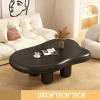 Ensemble de meubles de salon de luxe en marbre, meuble TV relevable italien moderne et table basse en fer et bois