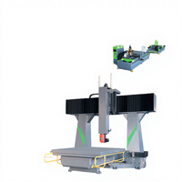 Routeur CNC 5 axes Rongchi 1224/1325/3050 avec table mobile pour le travail du bois, moulures, système de contrôle Syntec, moteur et PLC intégré, à vendre