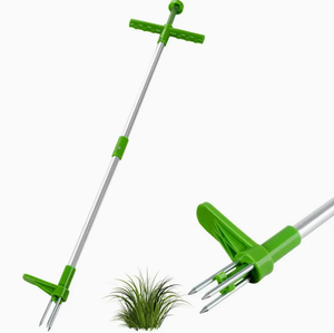 Outil de désherbage manuel à griffes réglables avec long manche pour jardin et pelouse – Outil de jardinage pour désherber et creuser - Product Image 6