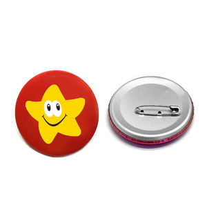 Badge en métal décoratif léger personnalisable de 25 mm, impression numérique par estampage, broche DIY, vente en gros - Product Image 6