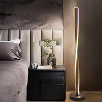 Lampe sur pied moderne contemporaine et élégante pour salon, 3 lumières, sans pied, pour canapé, lampe sur pied longue