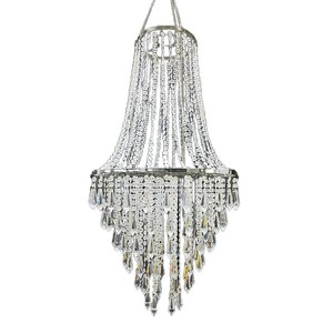 Lustre en perles de cristal acrylique Chengyi, 30 cm, pour la décoration de la scène de mariage - Product Image 3