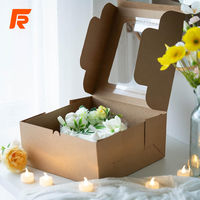 Emballages personnalisés en papier kraft brun haut de gamme imperméables pour gâteaux, beignets, tartes, cupcakes, aliments pour bébés, chips de pommes de terre