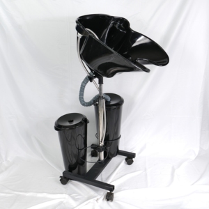 <span class=keywords><strong>Bac</strong></span> à shampooing mobile réglable en acier inoxydable noir <span class=keywords><strong>pour</strong></span> salon de coiffure, <span class=keywords><strong>bac</strong></span> en plastique <span class=keywords><strong>pour</strong></span> salle de bain d'hôpital - Product Image 3