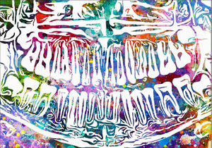 Lukisan Kanvas Dokter Gigi, Seni Tertawa Dental Warna-warni, Cetakan Gambar Dinding Seni Modern untuk Pendidikan Medis Kantor Dekorasi Rumah - Product Image 6