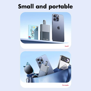 พาวเวอร์แบงค์ 10000mAh 30W PD พร้อมสายชาร์จในตัว, เครื่องชาร์จพกพาความเร็วสูงสำหรับสมาร์ทโฟน แท็บเล็ต และแล็ปท็อป - Product Image 3