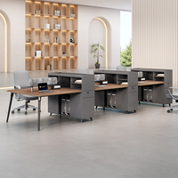 Bureau de travail modulaire en bois moderne de qualité supérieure OEM, réglable et extensible, couleur noire