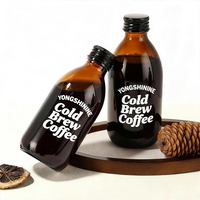 Bouteilles de boisson en verre ambré et brun en vrac de 200 ml, 250 ml, 300 ml, 500 ml pour le kombucha, le cold brew, le thé aux fruits