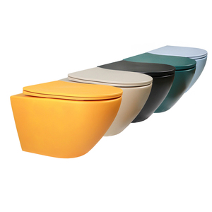 WC en céramique CE Rosatoiletpot, article pour salle de bain et cuisine, toilette surélevée. Confort supplémentaire, hub sanitaire, WC à poser, nouveau chasse d'eau W/C - Product Image 4