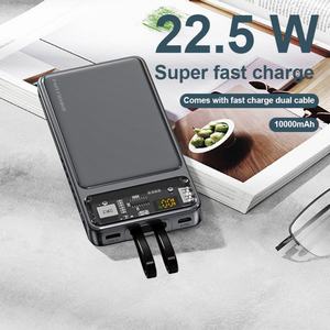 Cargador Portátil al por Mayor de 10000mAh 20000mAh con Cables Integrados, Carga Rápida de 22.5W Tipo C para Exteriores - Product Image 4