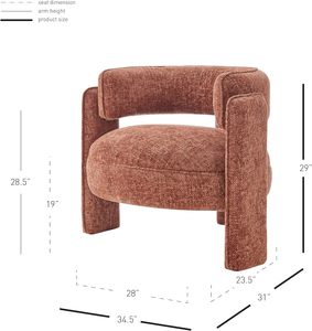Silla tapizada gris claro para sala de estar moderna, reposabrazos de goma, sillón acolchado, sillas decorativas - Product Image 6