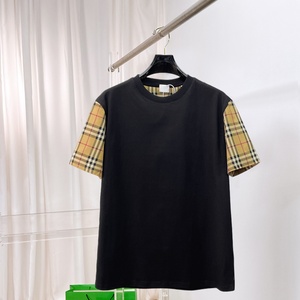 Camiseta de Verano de Manga Corta para Hombre, Diseño Casual 2026, Burberry, 100% Algodón, Estampado a Cuadros, Holgada - Product Image 4
