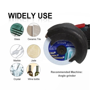<span class=keywords><strong>Disco</strong></span> da Taglio Super Sottile 3/4/4.5/5'' per Vetro, Lama Diamantata per Taglio Piastrelle, Cristalli, Bottiglie, Ceramica con Smerigliatrice Angolare - Product Image 6