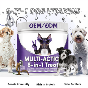 Private Label <b>8</b>-in-1 Multivitamin Chewable <b>Tablets</b> 120 Count for Dog's Health Care Premium Pet Supplement - Product Image 2