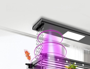 Remote control lifting voice control disinfection air <b>drying</b> wall mounted <b>electric</b> <b>drying</b> <b>rack</b> - Product Image 3