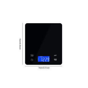 Báscula Digital <span class=keywords><strong>de</strong></span> Café <span class=keywords><strong>de</strong></span> Alta Precisión con Temporizador, Capacidad <span class=keywords><strong>de</strong></span> 2 kg, Medición <span class=keywords><strong>de</strong></span> <span class=keywords><strong>Peso</strong></span> en Gramos/Ozas para Cocina - Product Image 3